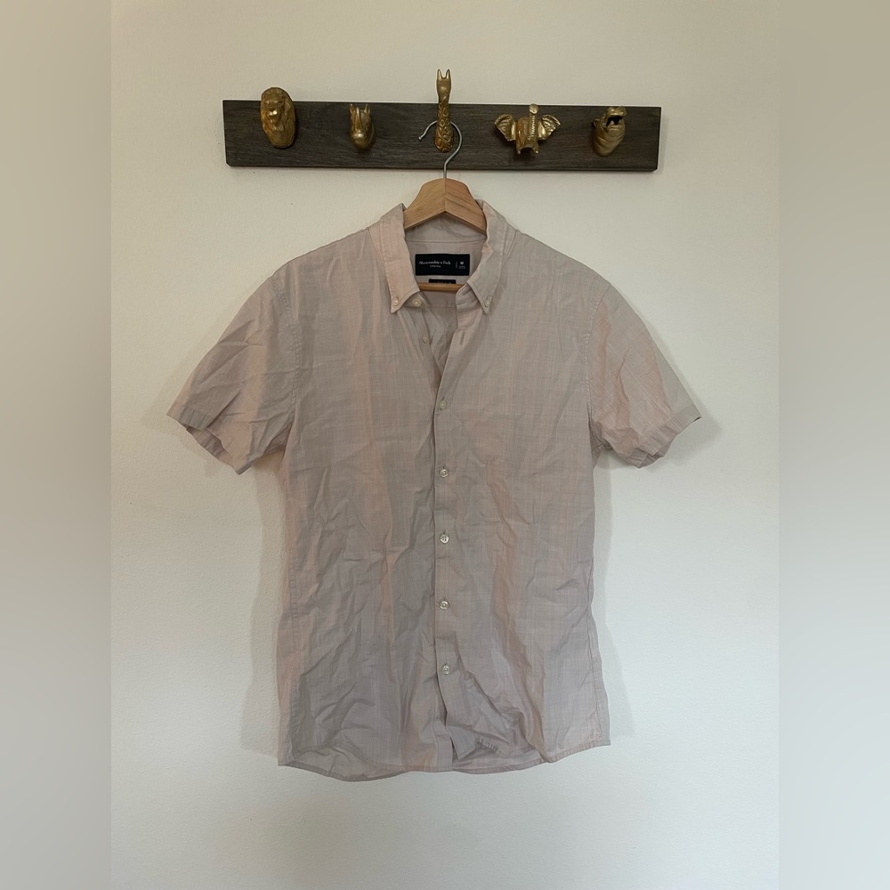 Abercrombie & Fitch Men's Tan Casual Shirt